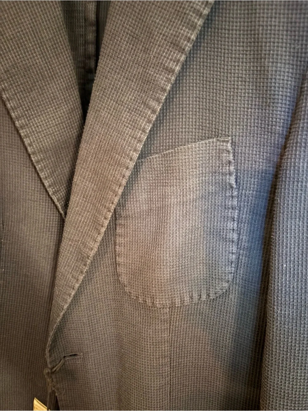 Navy Waffle Textured Sport Coat